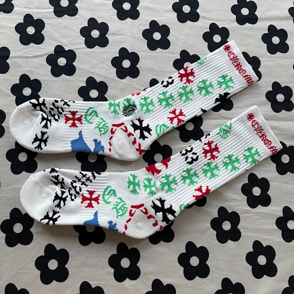 Chrome Hearts Multi Stencil Socks - image 1